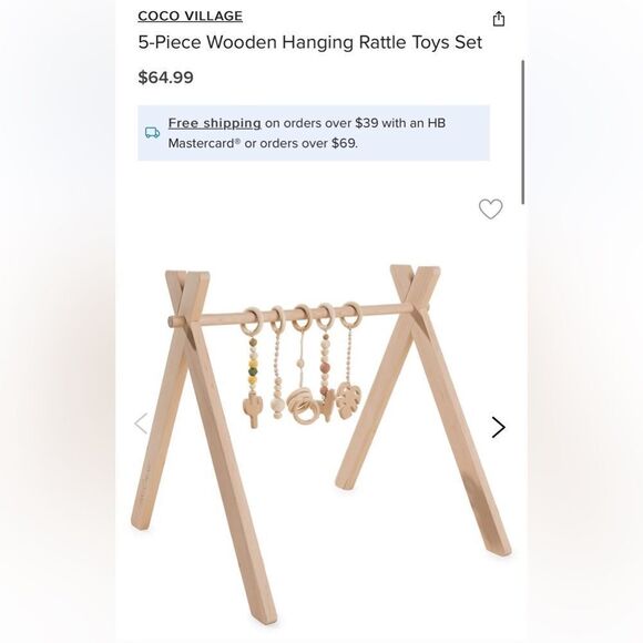 COCO VILLAGE

5-Piece Wooden Hanging Rattle Toys Set - Picture 1 of 5